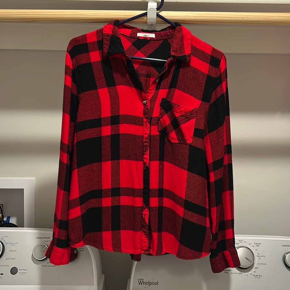 Plaid button down